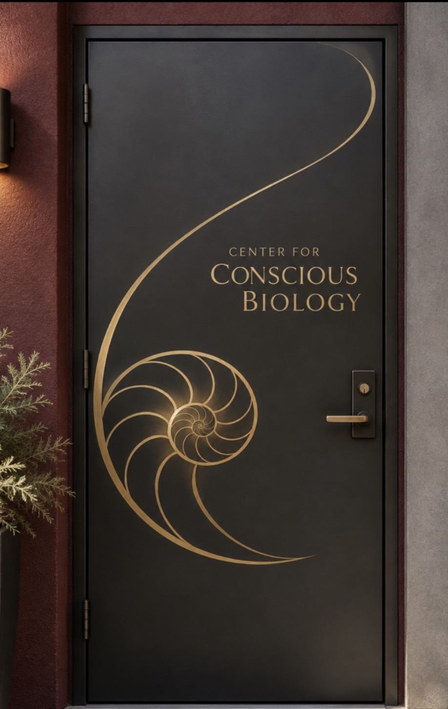 Center for Conscious Biology door