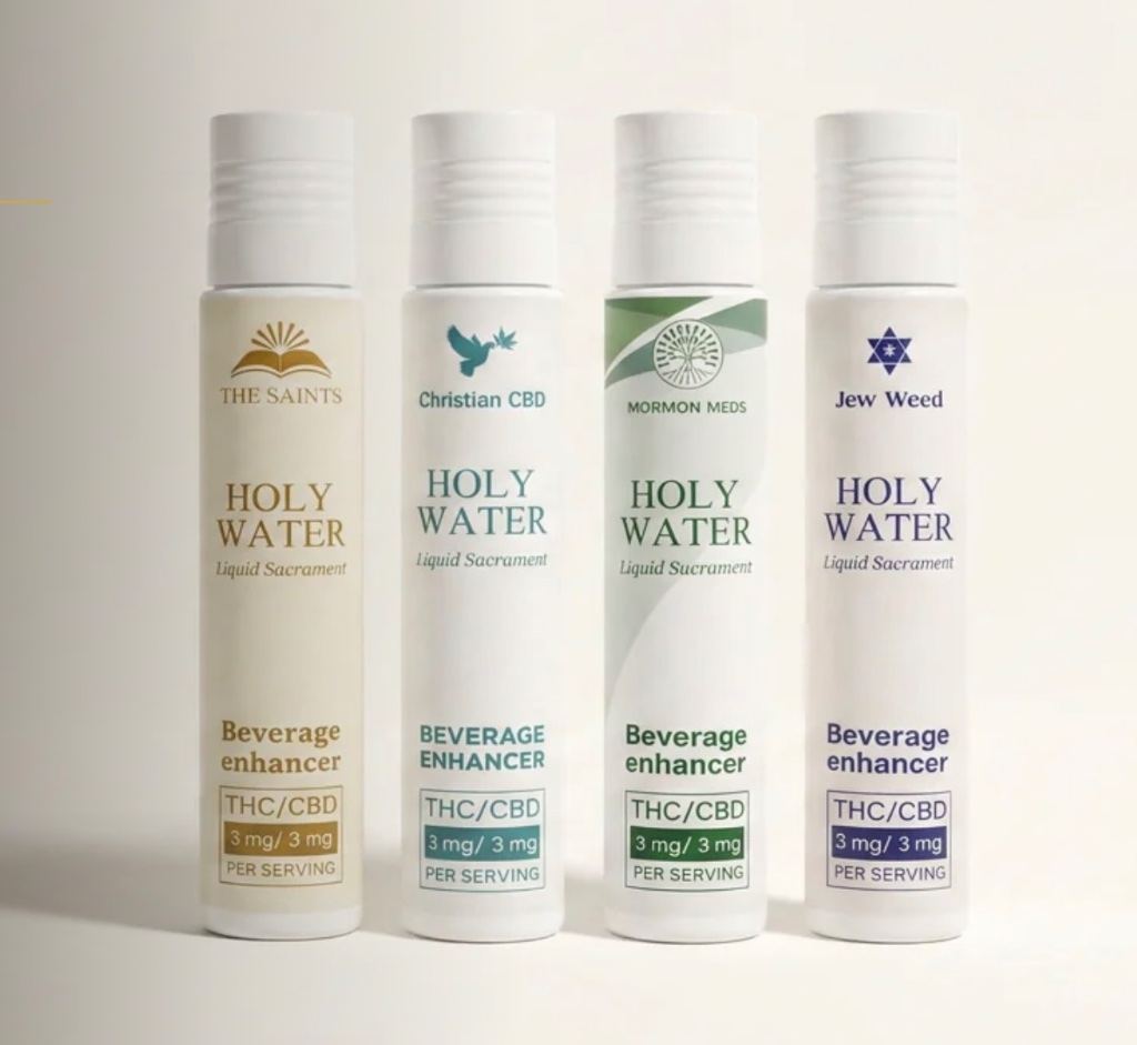 Holy Water — Liquid Sacrament product labels